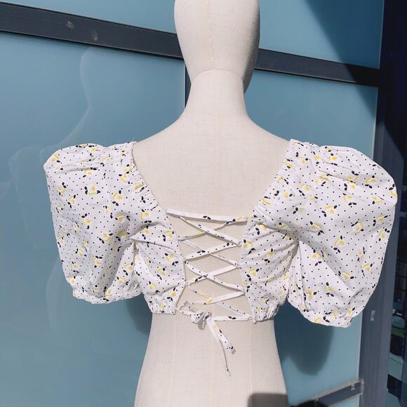 ZARA Floral Print Crop Top (XS) - Picture 2 of 6